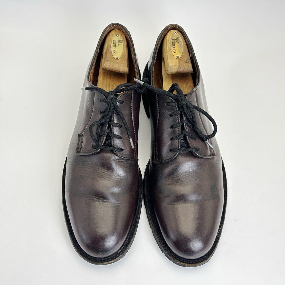 FRYE James Lug Oxford Dress Shoes Men’s Size 11 D Havana Dark Brown Leather - Picture 3 of 10